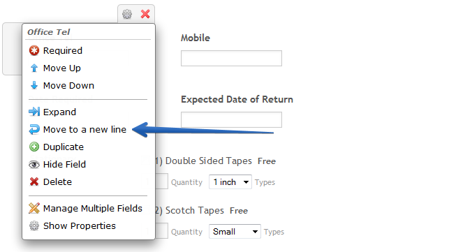 How do I create product checkboxes with associated quantity text boxes on the same line? Image 1 Screenshot 20