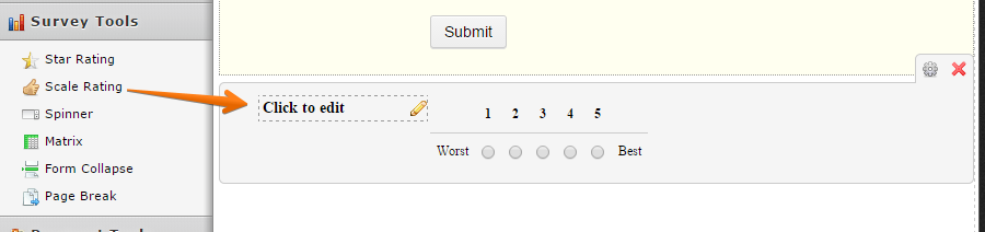 Ranking system or survey scale on form builder? Image 1 Screenshot 30