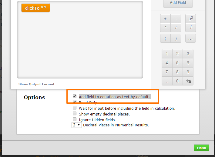 How to know what text options are selected when adding fields in calculation? Image 2 Screenshot 41