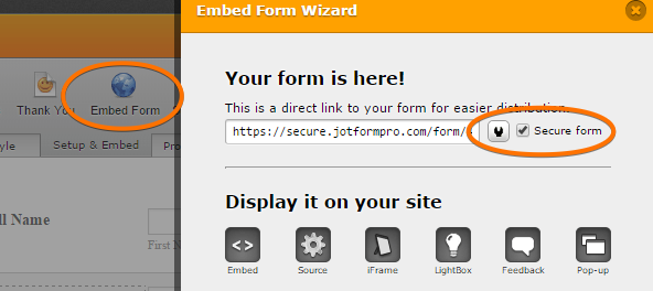 How do I know if my forms have a secure encryption? Image 1 Screenshot 20