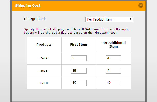 How can I set up the shipping charges for a flat fee on additional days? Image 1 Screenshot 20