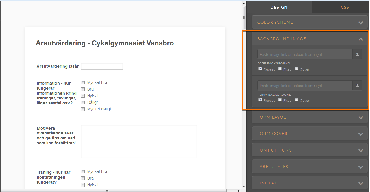 Embed forms with background picture Image 1 Screenshot 20