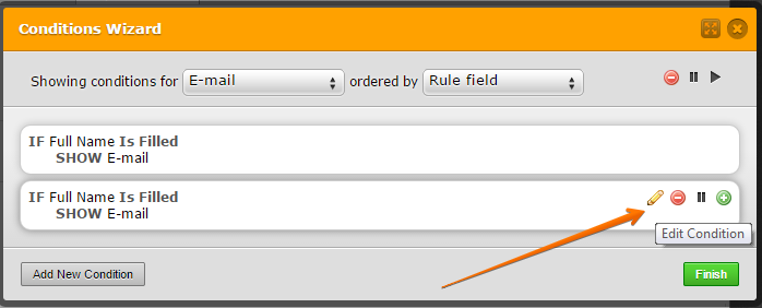 Save and Add New Condition button while setting up a conditional logic Image 2 Screenshot 41