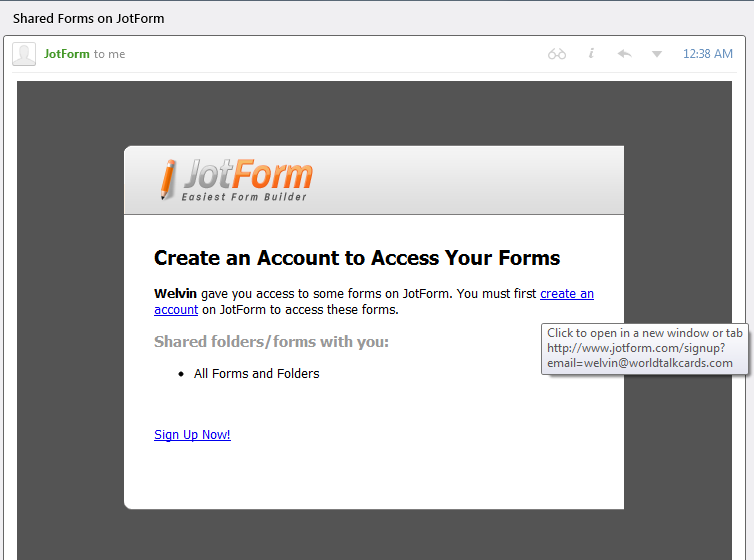 Invitation Form via Email   Major Issue Image 1 Screenshot 20