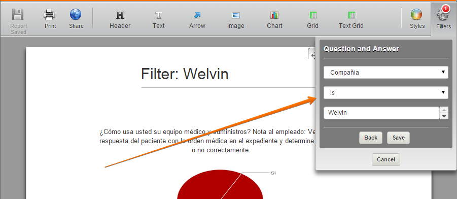 How to create filter by client in the Visual Report Builder? Image 1 Screenshot 20