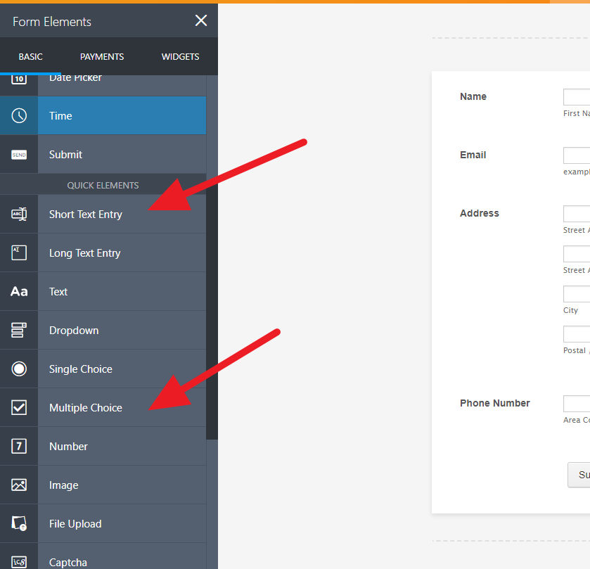 Are the basic form options gone in the form builder? Image 1 Screenshot 20