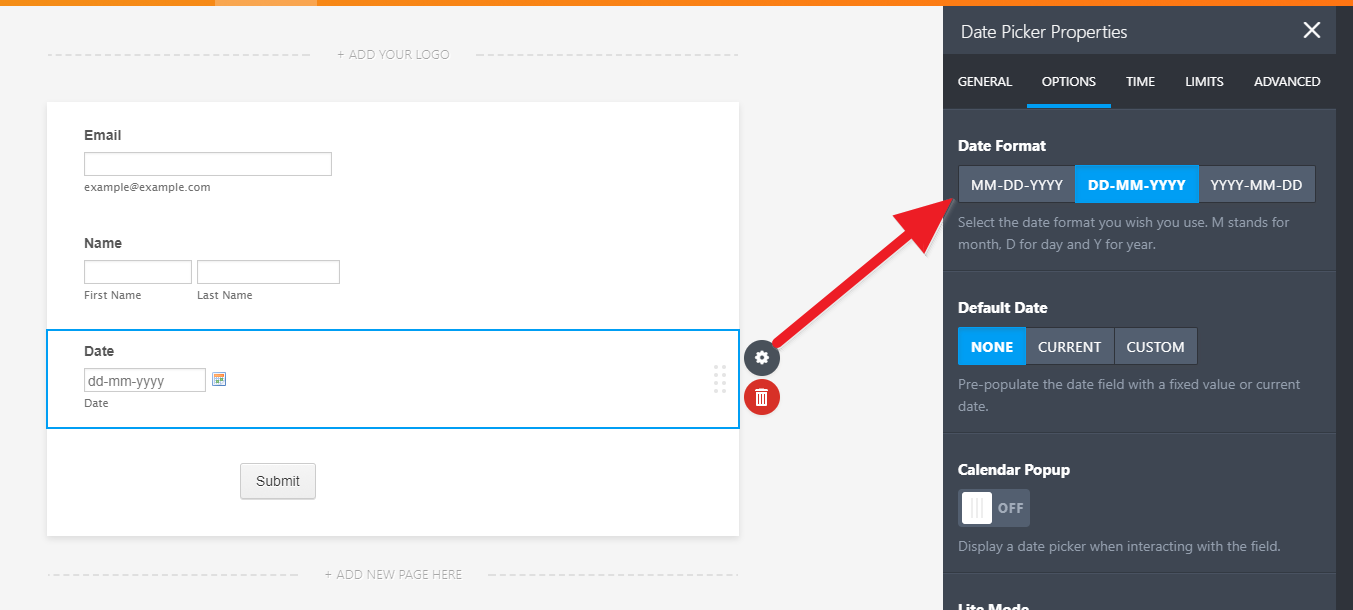 New form layout: Date format option is missing Image 2 Screenshot 41