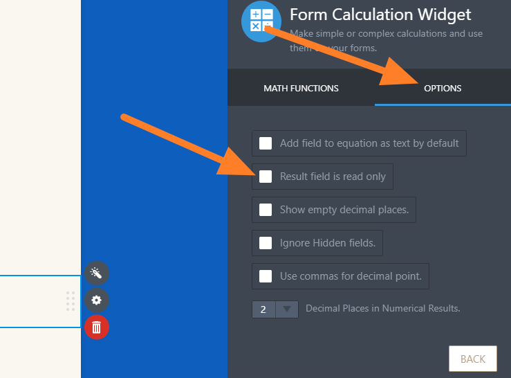 How can I lock the form calculation so people cannot change the amount? Image 2 Screenshot 41
