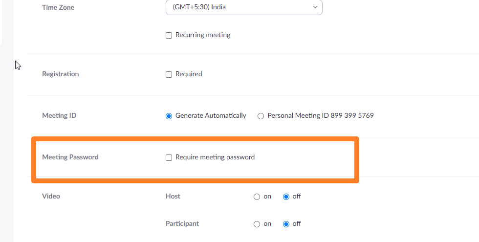 Zoom Integration: the option to control the Meeting Password whether to check or uncheck it Image 1 Screenshot 20