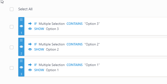 How to separate the input to multiple selection to different fields to use in conditions? Image 1 Screenshot 20