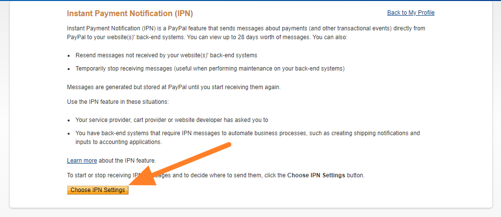 Како омогућити IPN на твом PayPal налогу Image-2