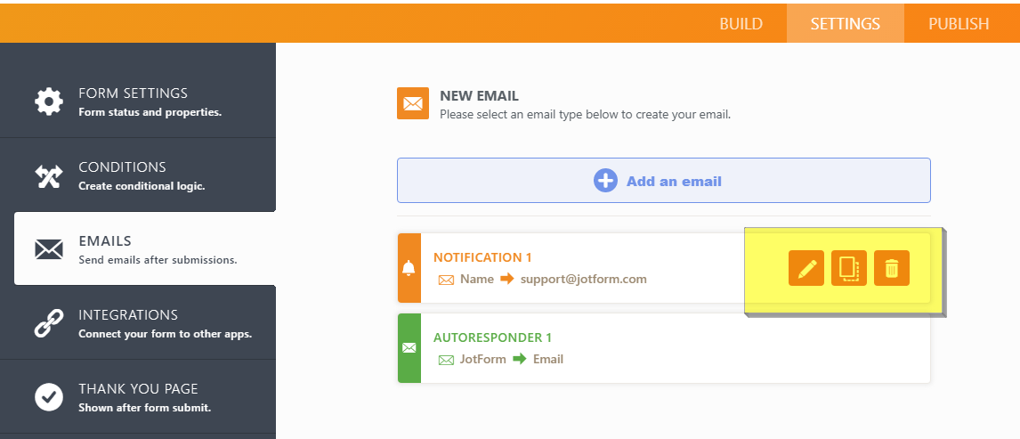 შეტყობინებისა და ავტომოპასუხე იმეილების პარამეტრების განმარტება Image-2