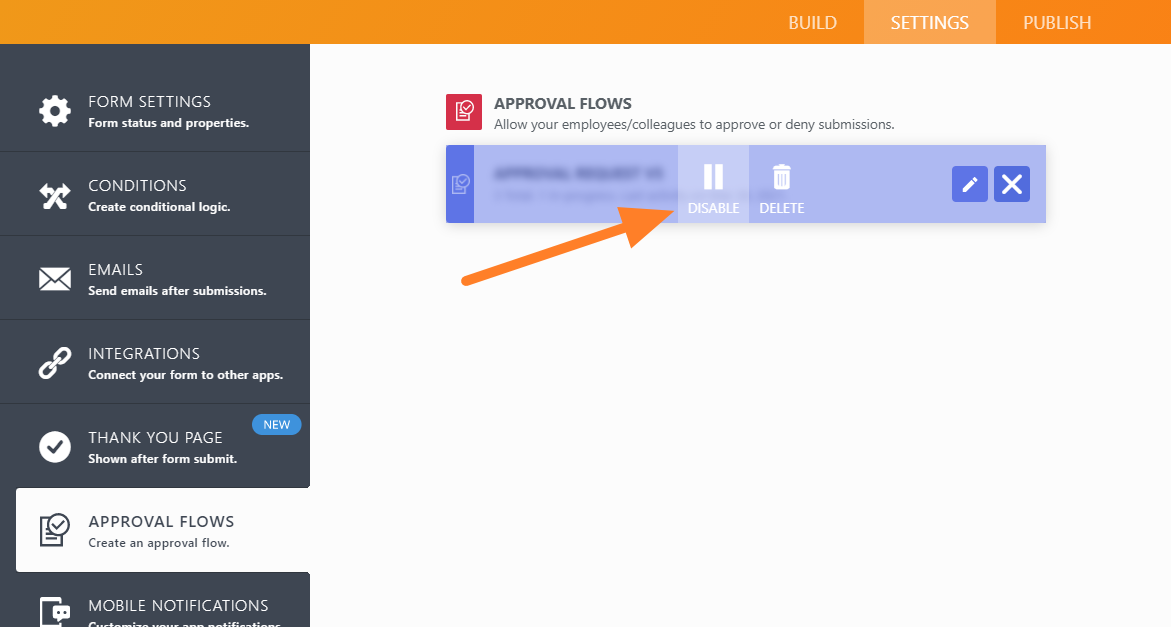 Disable an Approval Workflow