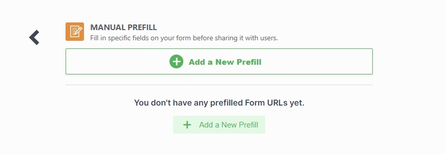 Manual Prefill