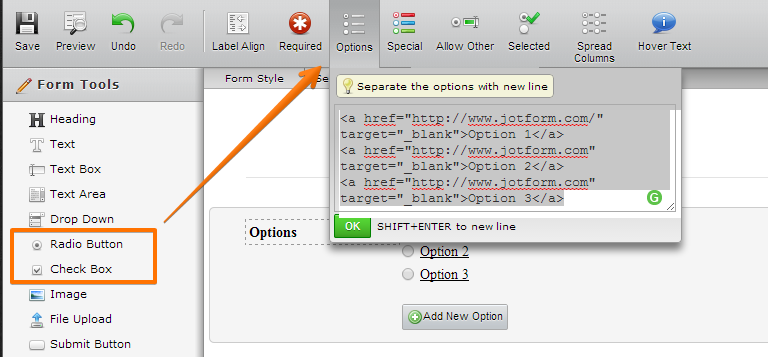 Hyperlink dropdown options Image 1 Screenshot 20