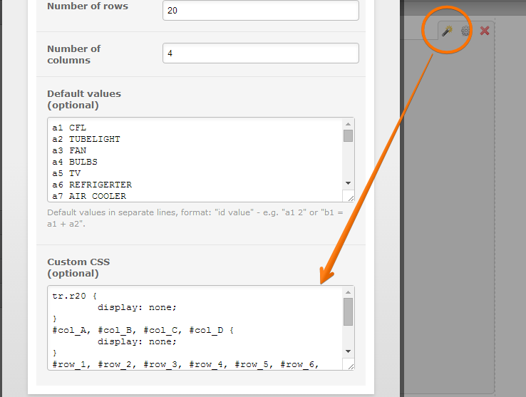 How to hide a column in spreadsheet widget? Image 1 Screenshot 20