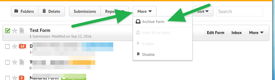 How do I archive a form? Image 1 Screenshot 20