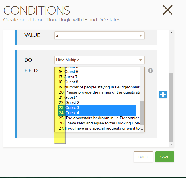 Can I have 2 drop down boxes with different conditional logic on the same form? Image 1 Screenshot 20