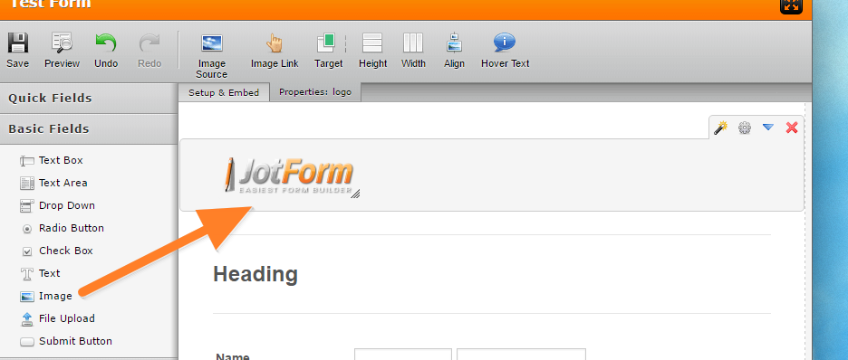 What is the proper header sizes for Jotform? Image 2 Screenshot 41