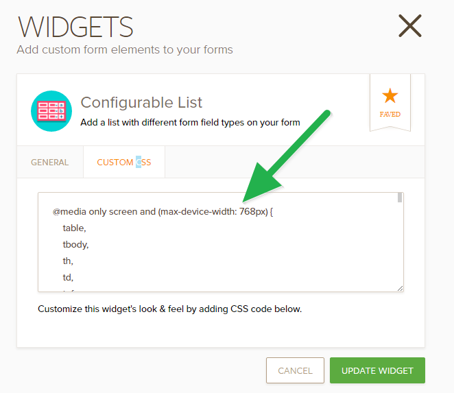 How can I wrap the fields in configurable list widget to make it mobile responsive? Image 1 Screenshot 20